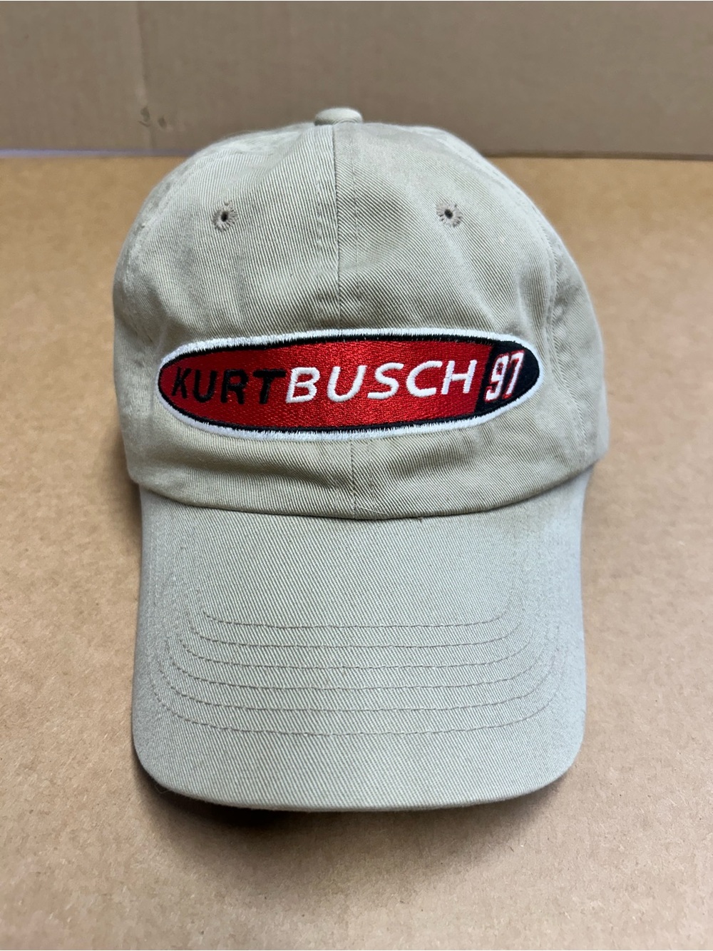 The Thread Mill Kurt Busch 97 Khaki Nascar Racing Cap
